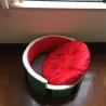 Blød hunde-/katteseng - vandmelonformet