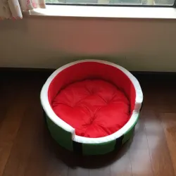 Lit doux pour chien / chat - en forme de pastèque