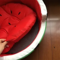 Lit doux pour chien / chat - en forme de pastèque