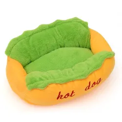 Calda cuccia per cane/gatto - morbido cuscino - hot dog