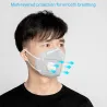 KN95 - PM2.5 - protetor bucal / facial - com válvula de ar - antibacteriano - anti-coronavírus