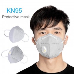 KN95 - PM2,5 - maska ochronna na usta / twarz - z zaworem odpowietrzającym - antybakteryjnaMaski na usta