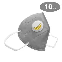 KN95 - PM2.5 - maschera protettiva bocca/viso - con valvola aria - antibatterica - anti coronavirus