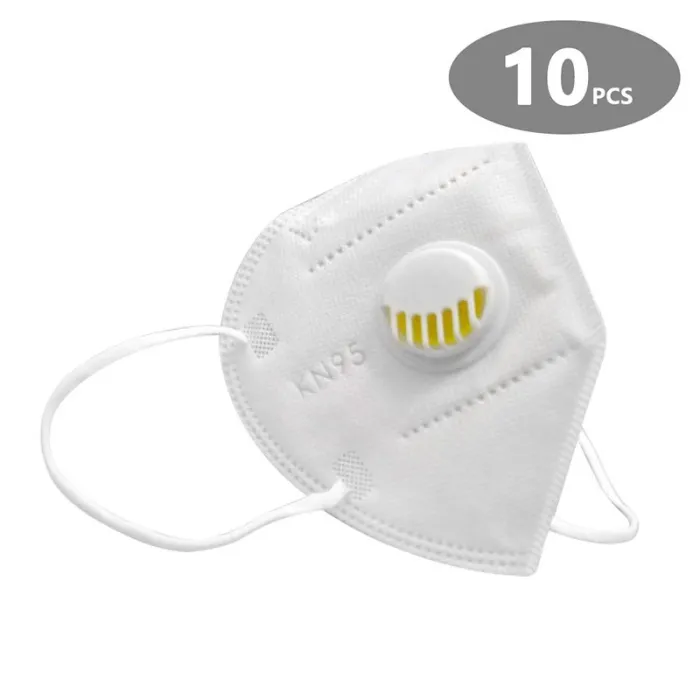 KN95 - PM2.5 - skyddande mun / ansiktsmask - med luftventil - antibakteriell - anti coronavirus