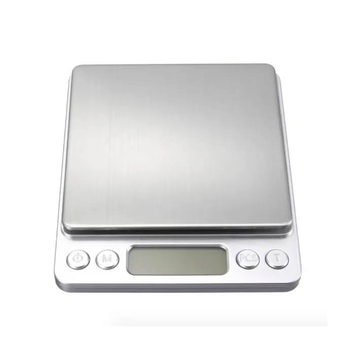 Tarkkuus keittiövaaka - digitaalinen - ruostumaton teräs - 0,01 g x 500 g