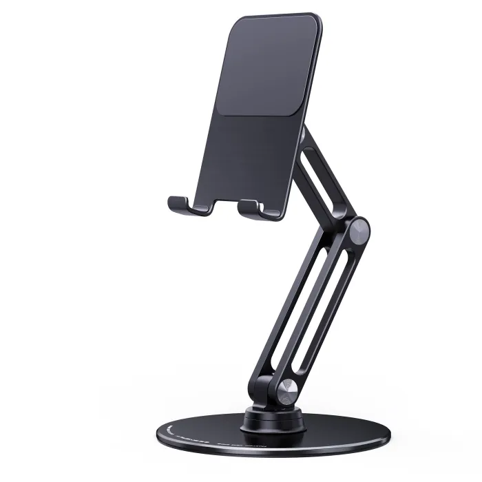 Support pour téléphone / tablette - support en métal - rotatif - réglable