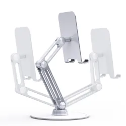 Suporte para telefone/tablet - suporte de metal - giratório - ajustável
