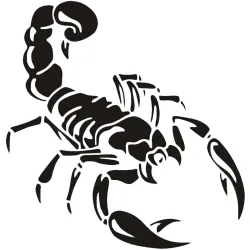 Scorpione 3D - adesivo per auto