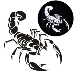 3D-skorpion - bilklistermärke