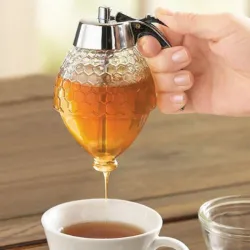 Distributeur de miel - pot transparent