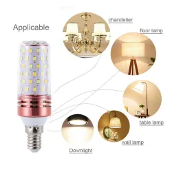 LED-pære - ampulle - E14 / E27 - 12W / 16W