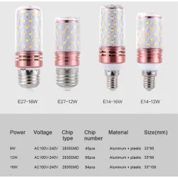 LED-lamppu - ampulli - E14 / E27 - 12W / 16W