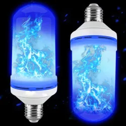 Lampe flamme LED - avec capteur de gravité - 4 modes - E27 - 5W