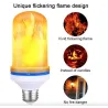 Lampe flamme LED - avec capteur de gravité - 4 modes - E27 - 5W