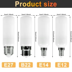 LED-liekkilamppu - paloefektilamppu - 3 tilaa - 5W - E27 - E12 - E14 - B22