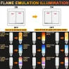 Lampe flamme LED - ampoule effet feu - 3 modes - 5W - E27 - E12 - E14 - B22