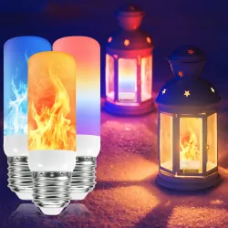 LED-liekkilamppu - paloefektilamppu - 3 tilaa - 5W - E27 - E12 - E14 - B22