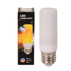 LED-lamp met vuureffect - flikkerende vlam - 4 standen - 3W - E27E27