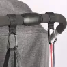 Haczyk do wózka dziecięcego - aluminiowy karabińczykWózki