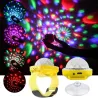 Mini lumière disco LED - projecteur d'étoiles - bracelet - USB - RGB