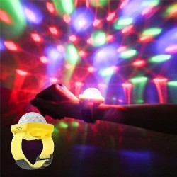 Iluminación de escenarios y eventosMini luz de discoteca LED - proyector de estrellas - pulsera - USB - RGB