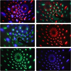 Mini lumière disco LED - projecteur d'étoiles - bracelet - USB - RGB