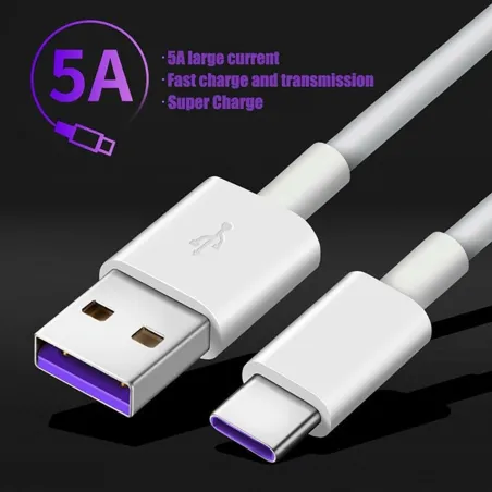 Hurtigladekabel - USB type-C - 5A