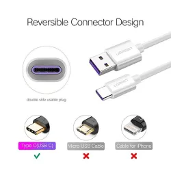 Hurtigladekabel - USB type-C - 5A