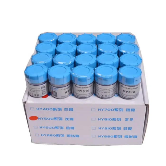 HY510 - composé silicone - graisse pâte thermique - dissipateur thermique pour chipset CPU / GPU - avec grattoir - 10 gr - 10 pi