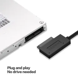 USB 2.0 til mini Sata II - 13-pinners adapter - kabel