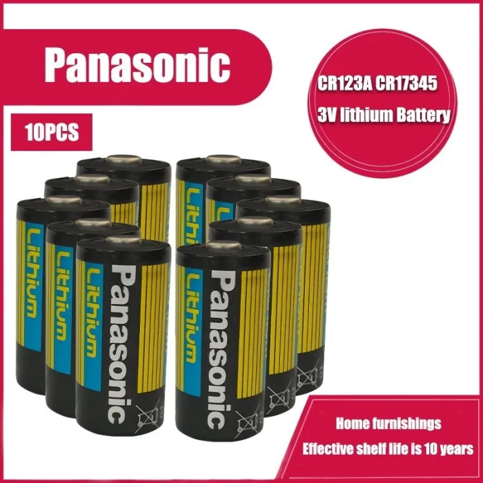 Panasonic - litiumbatteri - CR123A - 1400 mAh - 3V - 10 stk