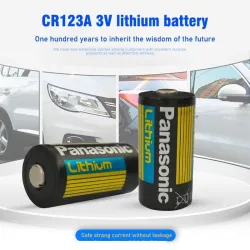 Panasonic - litiumbatteri - CR123A - 1400 mAh - 3V - 10 stk