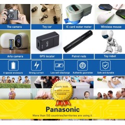 Panasonic - bateria de lítio - CR123A - 1400 mAh - 3V - 10 peças