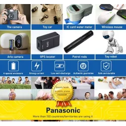 Panasonic - lithium battery - CR123A - 1400 mAh - 3V - 10 piecesBattery