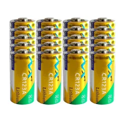 Original litiumbatteri - CR123A - 1600 mAh - 20 stycken
