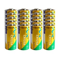 Originalt lithium batteri - CR123A - 1600 mAh - 20 stk.