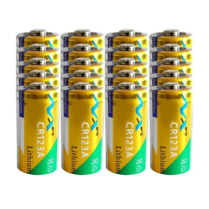 Oryginalna bateria litowa - CR123A - 1600 mAh - 20 sztukBaterii