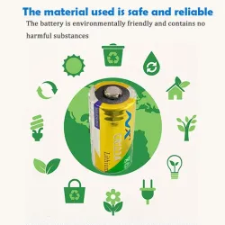 Originalt litiumbatteri - CR123A - 1600 mAh - 20 stk.