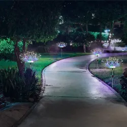 LED vuurwerk - tuinlamp op zonne-energie - waterdichtSolar verlichting