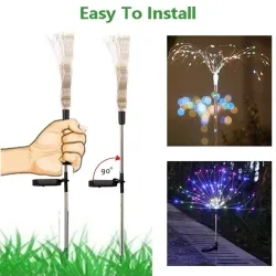 LED vuurwerk - tuinlamp op zonne-energie - waterdichtSolar verlichting