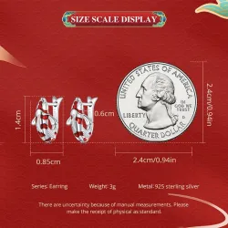 Red carp shaped earrings - 925 sterling silverEarrings