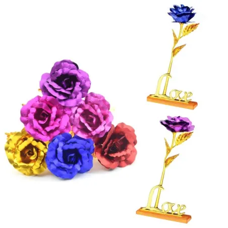 Infinity golden rose - with Love holder - boxValentine's day