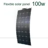 Solar panel kit - flexible - 100W / 200W / 300W - 12V / 24V - with PV connector - battery charger moduleSolar panels
