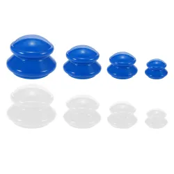 Ventosa de silicone anticelulite - massageador corporal - bolhas chinesas - 4 peças