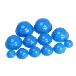 Ventosas de silicone - ventosas / massagem / terapia anticelulite - 12 peças