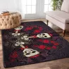 Tapis géométrique décoratif - antidérapant - trois squelettes