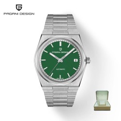 PAGANI DESIGN - automatyczny zegarek sportowy - wodoodporny - stal nierdzewna - zielonyZegarki