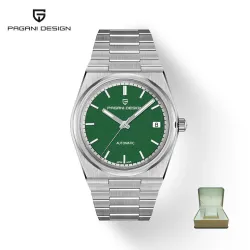 RelojesPAGANI DESIGN - reloj deportivo automático - resistente al agua - acero inoxidable - verde