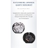 NAVIFORCE - moteriktig Quartz-klokke - lærreim - vanntett - svart