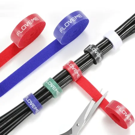 Kabel / ledningar organiserare - tejp - självhäftande kardborre